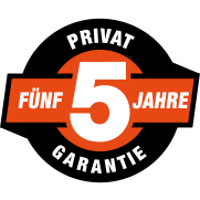 5 Jahre Garantie 5 Jahre Garantie